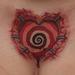 Tattoos - Spiral Heart Transplant Skin Rip  - 60138